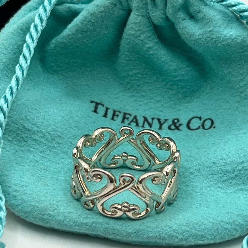 Tiffany & Co. Sterling Silver Paloma Picasso Venezia Goldoni Heart Ring